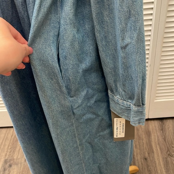 NEW. Vintage Studio, Denim Dress, M. Button up. - Picture 10 of 16